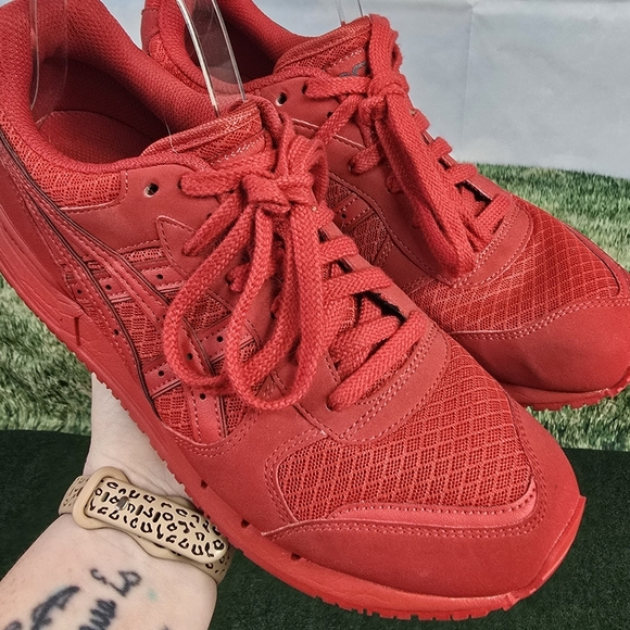 ASICS | Gel Lyte Classic Red On Red Mens Sneakers -Size 8 - Picture 15 of 16